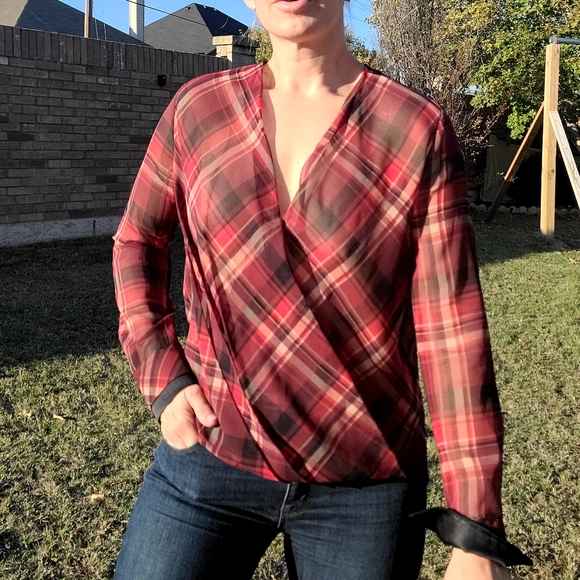 rag & bone Tops - Rag & Bone silky plaid blouse